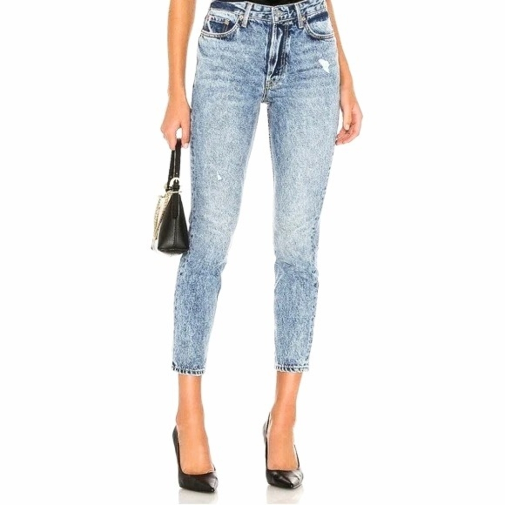 **GRLFRND** Karolina Slim Jean. Color: The Way We Were.
